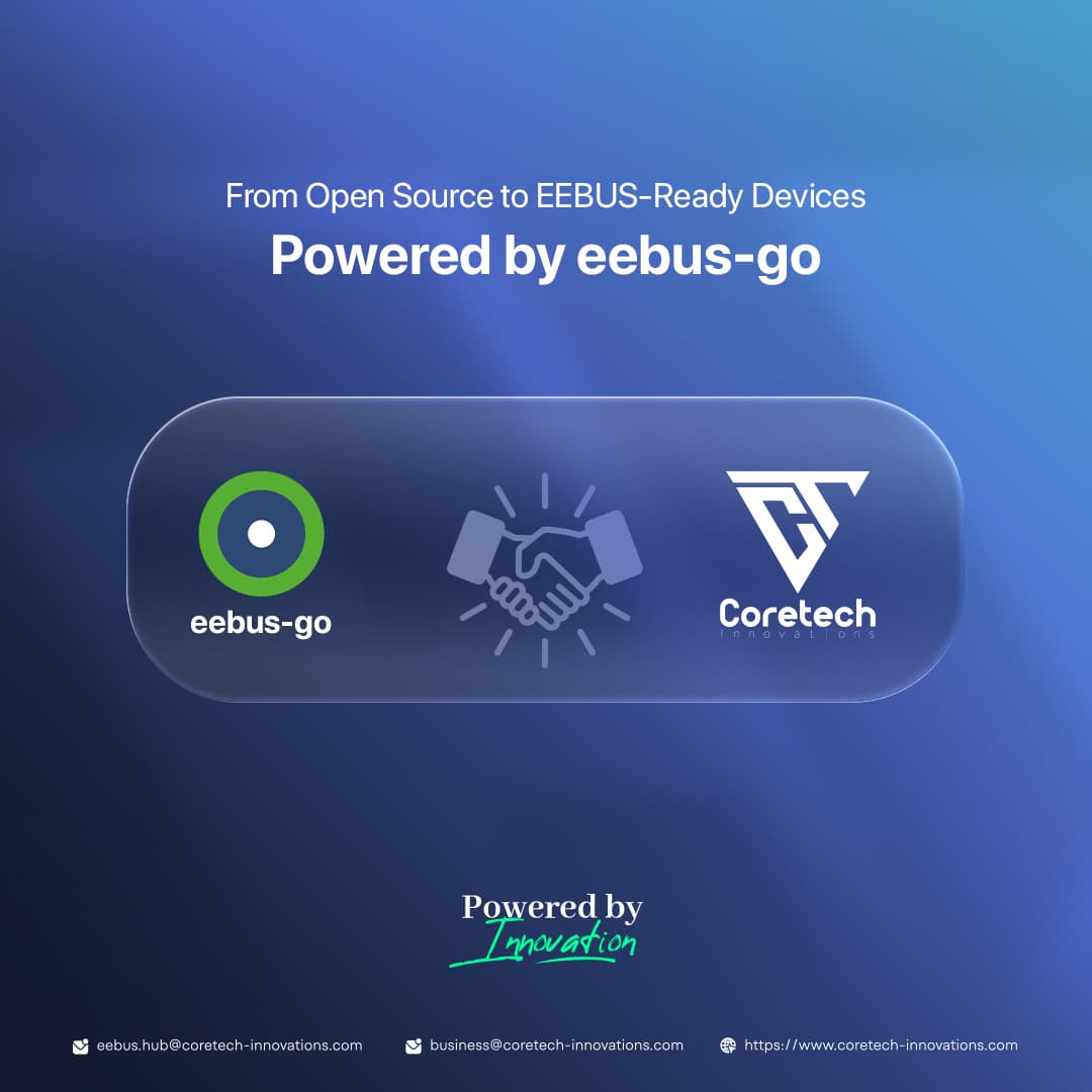 From Open Source to EEBUS-Ready Devices - Powered by eebus-go with Coretech Innovations logo